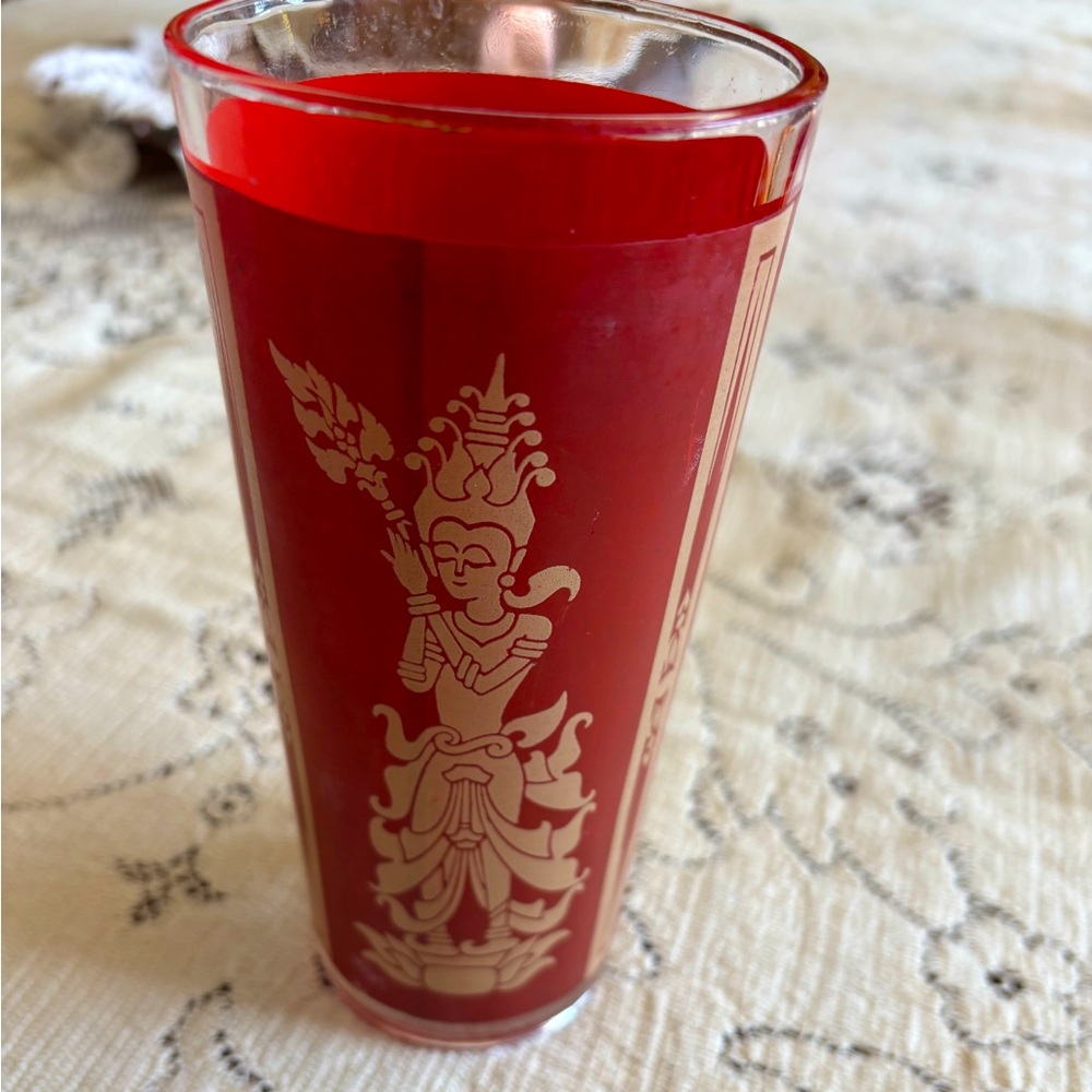 Vintage Mid-Century modern drinking glass